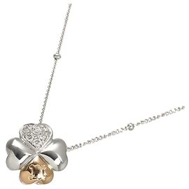 Céline Colar Celine Diamond 0.08ct em Ouro Branco e Ouro Rosa 18K Outro