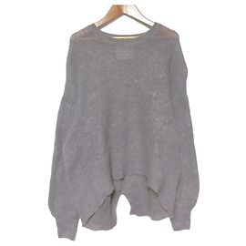 Autre Marque BEARDSLEY Mohair Loose Knit Pullover Braun