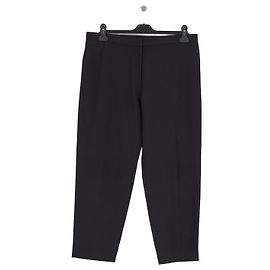 Autre Marque ØUD Schwarze gerade Cropped Hose XL Schwarz