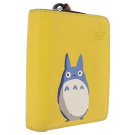 LOEWE x Studio Ghibli Medium Totoro Geldbörse Leder Gelb Silber Andere