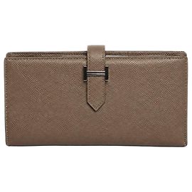 Hermès Etoupe Epsom leather Bearn wallet Other