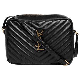 Autre Marque Bolsa camera Lou em pele acolchoada preta Outro