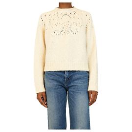 Céline Pull col rond en alpaga pointelle Triomphe crème - taille XS Autre
