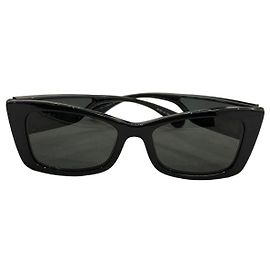 Occhiali da sole Chanel Black Cat-Eye Nero
