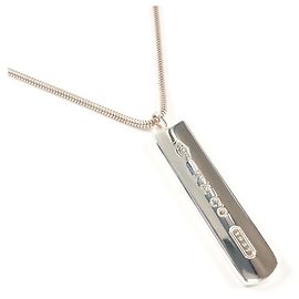 Autre Marque Tiffany & Co. 1837 Halskette mit Bar-Anhänger Silber