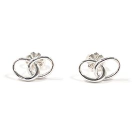 Autre Marque Tiffany Double Loop Elsa Peretti Ohrringe Silber