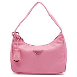 Prada Borsa a tracolla Mini Tessuto Re Edition 2000 Rosa Rosa