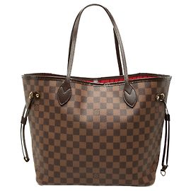 Louis Vuitton Brown Damier Ebene Neverfull MM Brown