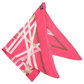 Hermès Pink Bolduc Pointu Triangle Seidentuch Pink