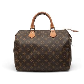 Louis Vuitton Brown Monogram Speedy 30 Marrom