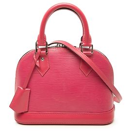 Louis Vuitton Pink Epi Alma BB Rose