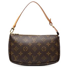 Louis Vuitton Brown Monogram Pochette Accessoires Marrom