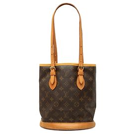 Louis Vuitton Brown Monogram Petit Bucket Brown
