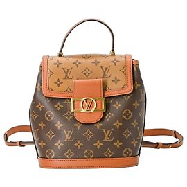 Louis Vuitton Monogram Reverse Dauphine Backpack Brown Monogram