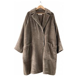 Max Mara cappotto in lana e alpaca marrone Marrone