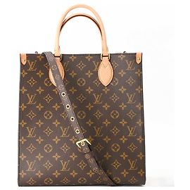 Louis Vuitton Monogram Sac Plat PM Handtasche Braun Monogramm