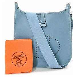 Hermès HERMES Evelyne 2PM Shoulder Bag Blue