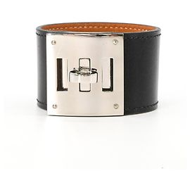 Hermès Pulsera Hermes Kelly Dog Negro