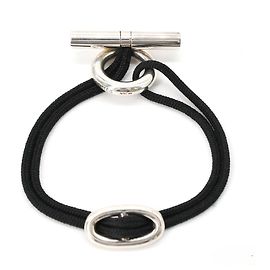 Hermès Bracciale HERMES Chaine d'Ank Skipper Nero Argento