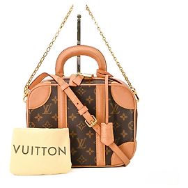 Louis Vuitton Monogram Canvas Valisette BB Handbag Brown Monogram