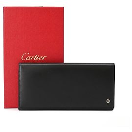 Cartier Pasha Black Bi-fold Wallet Black