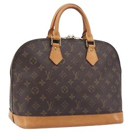 Louis Vuitton Alma Monogram Canvas PM Castaño