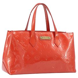 Louis Vuitton Wilshire Monogram Vernis PM Laranja