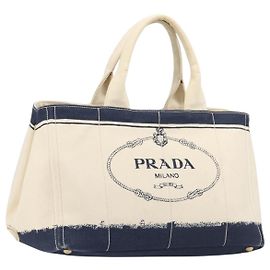 Prada Canapa Canvas Medium Beige
