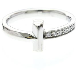 Anello Tiffany & Co. T one / Oro bianco e diamanti / diamond Argento