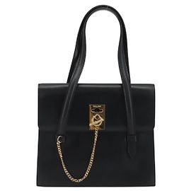 Céline Bolsa Celine em couro Preto
