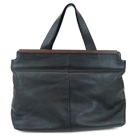 Loewe Tote Leather Medium Nero