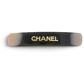 FERMAGLIO VINTAGE CHANEL 2001 IN RESINA BICOLORE & METALLO DORATO HAIR CLIP Altro