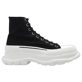 Alexander Mcqueen Baskets montantes à logo Noir