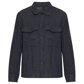 Rag & Bone Linen jacket with pockets Blue Navy blue