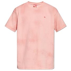 Camiseta Diesel T-NORM-T8 rosa de algodón Rosa