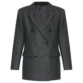 Isabel Marant Isidora short wool coat grey Grey
