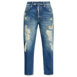 Jeans Bro Dsquared2 Bleu Coton Coupe Carrot Bleu