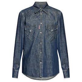 Dsquared2 Shirt with Lurex thread Blue Navy blue