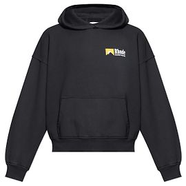 Autre Marque Rhude Logo Sweatshirt Schwarz Baumwolle Schwarz