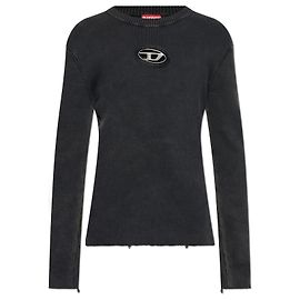 Diesel K-DARIN-D Pullover aus Baumwolle Grau Grau