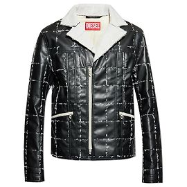 Veste Diesel J-NEO en similicuir noir Noir