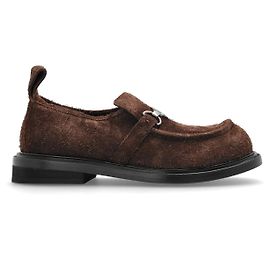 Moschino Brown Suede Loafers Brown