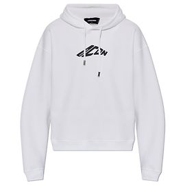 Sweat à capuche Dsquared2 blanc en coton Blanc