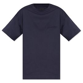 Camiseta Givenchy con logotipo bordado de algodón azul marino Azul Azul marino