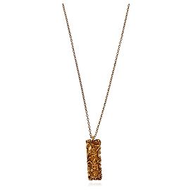 Versace Collier avec pendentif logo Doré Métallisé