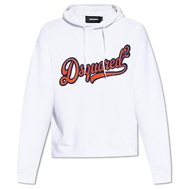 Dsquared2 Hoodie weiß aus Baumwolle Weiß