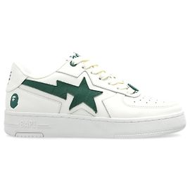 Autre Marque A BATHING APE BAPE STA Sneakers White Green Leather White
