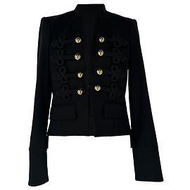 Veronica Beard June Band Jacke aus schwarzem Polyester Schwarz