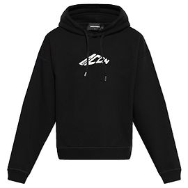 Sudadera con capucha negra Dsquared2 con logotipo Icon Negro
