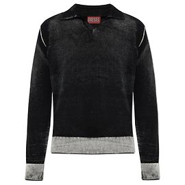 Diesel K-LORENZO Pullover aus Baumwolle schwarz Schwarz